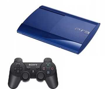 Консоль Sony Playstation 3 Super Slim 500 ГБ BLUE Unique работает Магазинретро