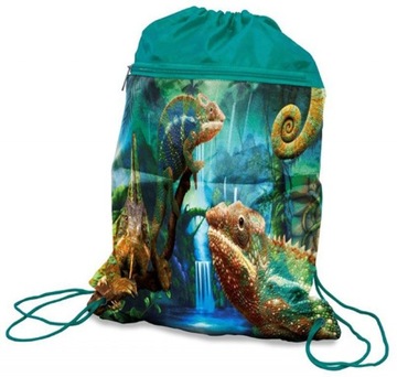 Донау Хамелеон шкільна сумка 42x32cm зелений