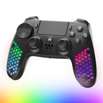 Бездротовий контролер NITHO PS4 / PC / Android / iOS, геймпад з RGB-підсвічуванням