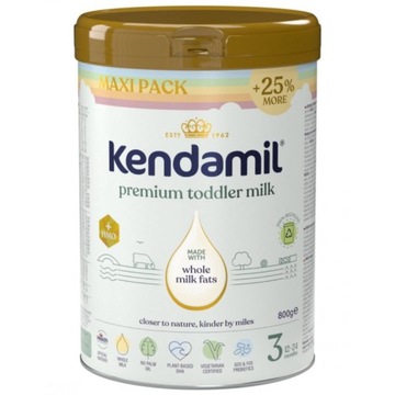 Молоко для Junior Kendamil Premium 3 HMO+ 1 кг