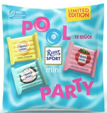 Ritter Sport mini Pool Party шоколадні цукерки з Німеччини