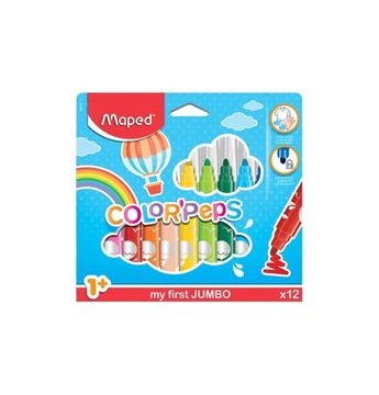 Maped фломастеры Jumbo Colorpeps 12шт для детей1+