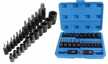 ТОРЦЕВІ КРИШКИ TORX ВНУТРІШНІЙ ЗОВНІШНІЙ 1/4" 3/8" 1/2"