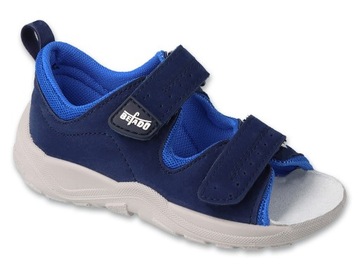 Befado FLY шкіряні сандалі темно-сині тапочки змінне взуття 721p007 р. 25