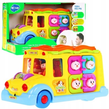 Авто обучающая игрушка для годовалого школьного автобуса
