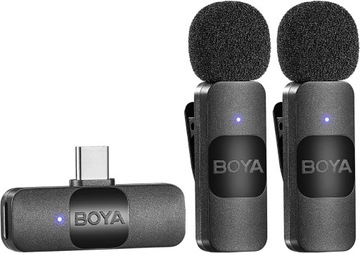 BOYA BY-V20 One-Trigger-Two 2.4 G беспроводной микрофон USB-C