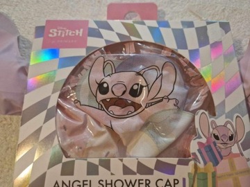 STITCH COOL ANGEL SHOWER CAP PINK