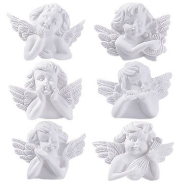 Ангелы DEC1 X10 белый - благодарности для гостей сумки крещение причастие