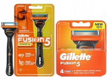 Набор Gillette Fusion5 Power(1шт)+Fusion5 (4шт)