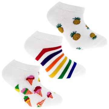 Шкарпетки для дівчаток, дитячі кольорові шкарпетки, 3 упаковки, 31/34, MORAJ