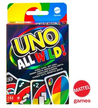 MATTEL Games / игральные карты карточная игра UNO ALL WILD Дикие карты
