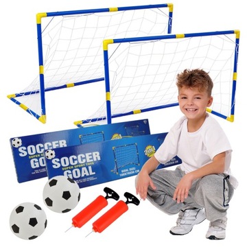 2x дитячі тренувальні футбольні ворота футбольні ворота 100x70 см