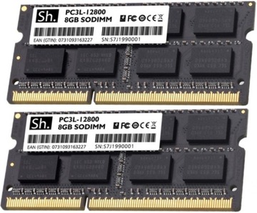 Оперативная память Ш. DDR3L 16GB (2X8GB) SODIMM 1600MHz