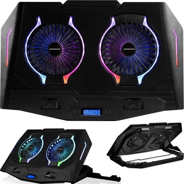 ОХОЛОДЖУЮЧА ПІДСТАВКА ДЛЯ НОУТБУКА MODECOM CF21 RGB