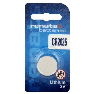 1 х RENATA CR2025 3.0 V литиевая батарея