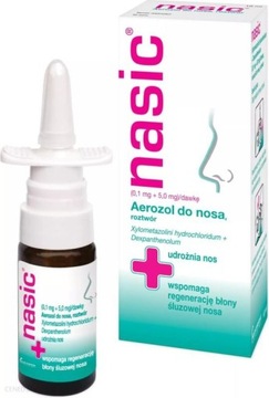 Назальний спрей Nasic (0,1 мг + 5 мг) / доза 10 мл