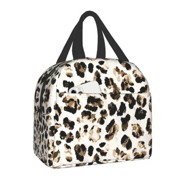 Стиль № 19 22x20x13cm леопардовая изолированная сумка для обеда