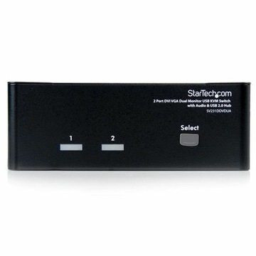Трансформатор KVM с 2 портами Startech SV231DDV