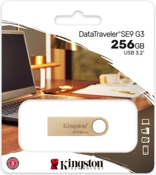 Kingston Pendrive Data Traveler Dtse9g3 256 ГБ USB3. 2 Gen1