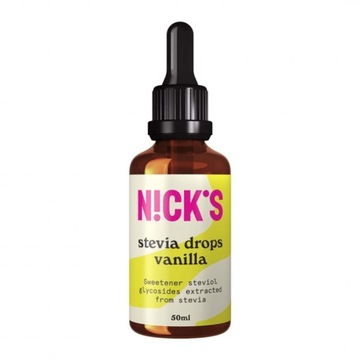 Nick's аромат Stevia Drops ванільний підсолоджений без цукру