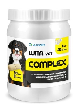 EUROWET Wita-Vet Complex Ca / P 8g 30 табл. вітамінний комплекс для собаки