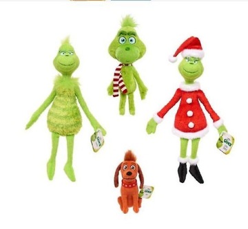 Christmas Geek Grinch Plush Toy Green Furry Grinch