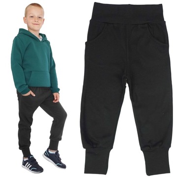 Черные брюки для мальчиков хлопок карманы 110