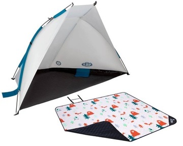 Пляжная палатка + большое изолированное одеяло 195x200 см