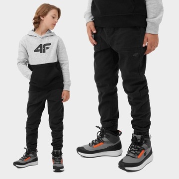 БРЮКИ ДЛЯ МАЛЬЧИКОВ 4F JUNIOR JOGGERS ХЛОПОК AW23M412