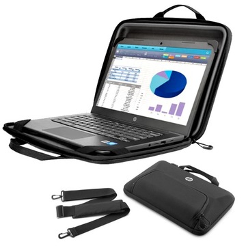 HP 14 " always-On ноутбук сумка посилений корпус легкий чорний (3yf54aa)