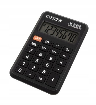 Карманный калькулятор CITIZEN LC-210nr 8-значный