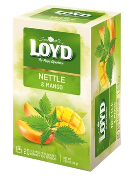 Трав'яний чай Експрес кропива зі смаком манго Неттл і манго 20 т Лойд