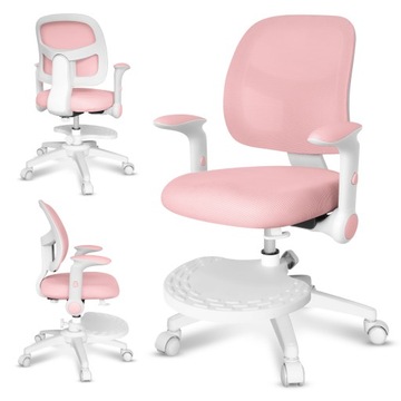 Детское вращающееся кресло Mark Adler Junior 5.0 Pink 80-160 см