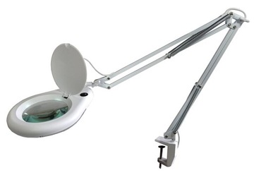Лампа зі збільшувальним склом ZD-129A, світлодіодна настільна лампа зі збільшенням 5x