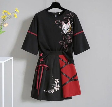 Косплей комплект L блузка и юбка Япония