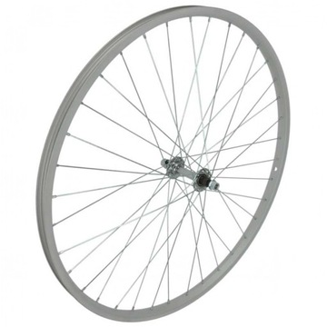 24 серебряное переднее велосипедное колесо