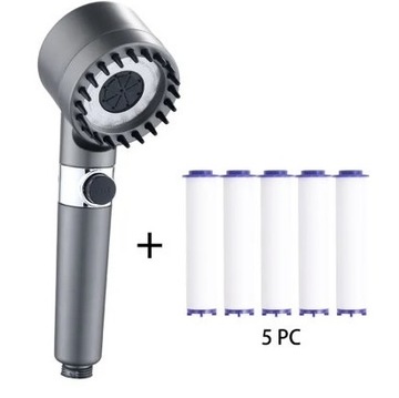 3 режими душова головка високого тиску портативний фільтр