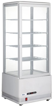 Холодильная витрина регулируемая белая 98 л