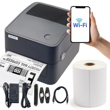 Xprinter термопринтер для этикеток курьер WiFi LAN USB + этикетки бесплатно