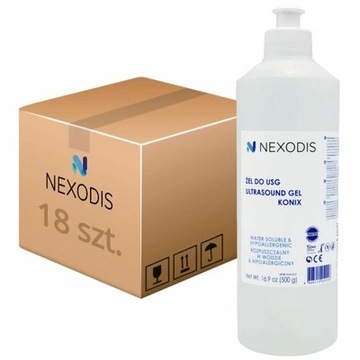 Nexodis ультразвуковой гель 500 мл коробка 18 шт.