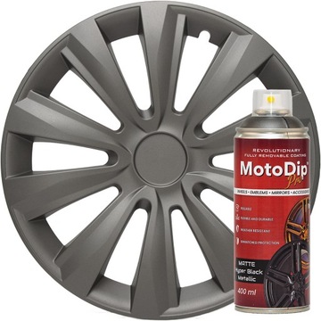 Мото Dip Pro Hyper Black Metallic OEM 400ml рідкий гумовий знімний лак