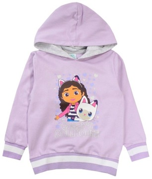 Толстовка с капюшоном для девочек GABI Cat House GABBY lila 110 D058D