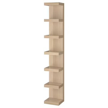 IKEA lack настінна полиця дуб білий 30x190 см