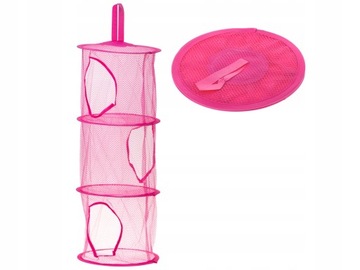 Органайзер для подвесных полок для игрушек темно-розовый