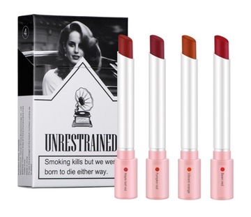 4 Lana del rey Matte Cigarette Lipstick Set Tube