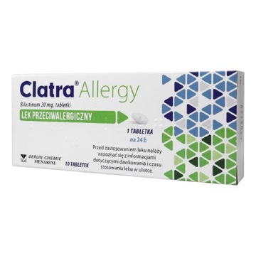 Clatra Allergy 20 мг 10 табл алергія БІЛАСТИН
