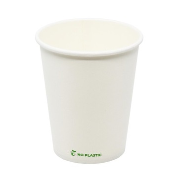 Бумажный стаканчик кофе чая белый пластиковый свободный био 250мл - 50 ПК