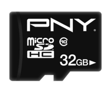 Карта памяти PNY 32GB microSDHC Performance Plus Class 10 + SD-адаптер
