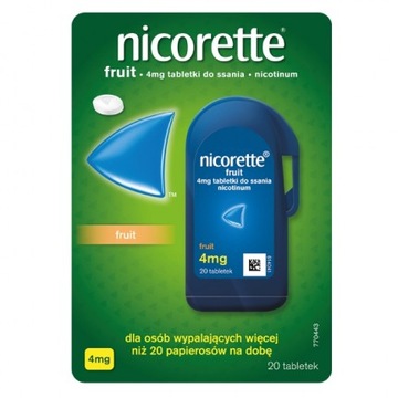 Nicorette Fruit 4 мг 20 таблеток для курения