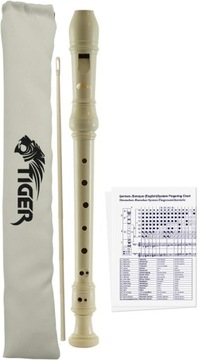 Флейта Tiger Music REC2-WH набор бежевый барокко